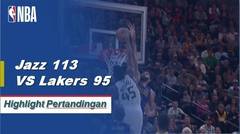 NBA | Cuplikan Hasil Pertandingan : Jazz 113 VS Lakers 95