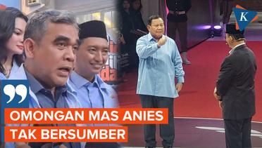 Bantah Anies, TKN: Prabowo Tidak Pernah Bicara soal Tak Tahan Jadi Oposisi