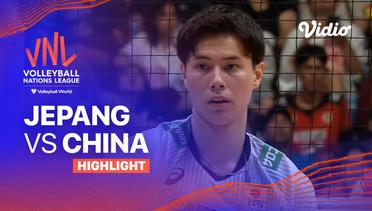 Match Highlights | Jepang vs China | Men's Volleyball Nations League 2023