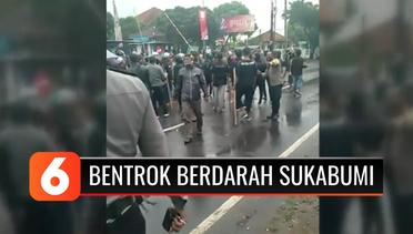 Bentrokan Berdarah di Sukabumi, Empat Orang Anggota Ormas Luka Akibat Senjata Tajam | Liputan 6