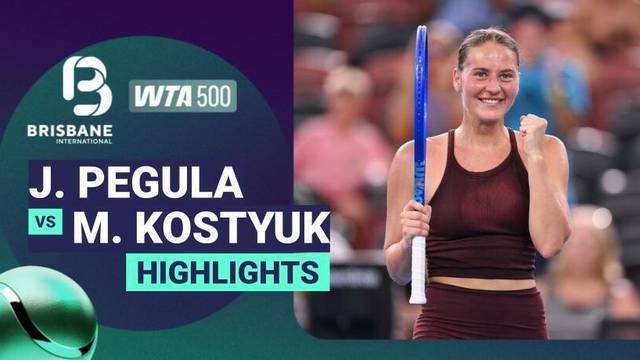 Semifinal: Jessica Pegula vs Marta Kostyuk - Highlight | WTA 500: Brisbane International presented by ANZ 2026