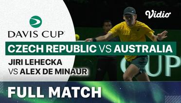 Czech Republic (Jiri Lehecka) vs Australia (Alex De Minaur) - Full Match | Davis Cup 2023