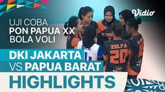 Highlights | DKI Jakarta 3 vs 0 Papua Barat | Uji Coba Bola Voli PON XX Papua