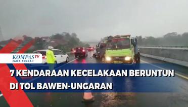 Tujuh Kendaraan Kecelakaan Beruntun di Tol Bawen - Ungaran