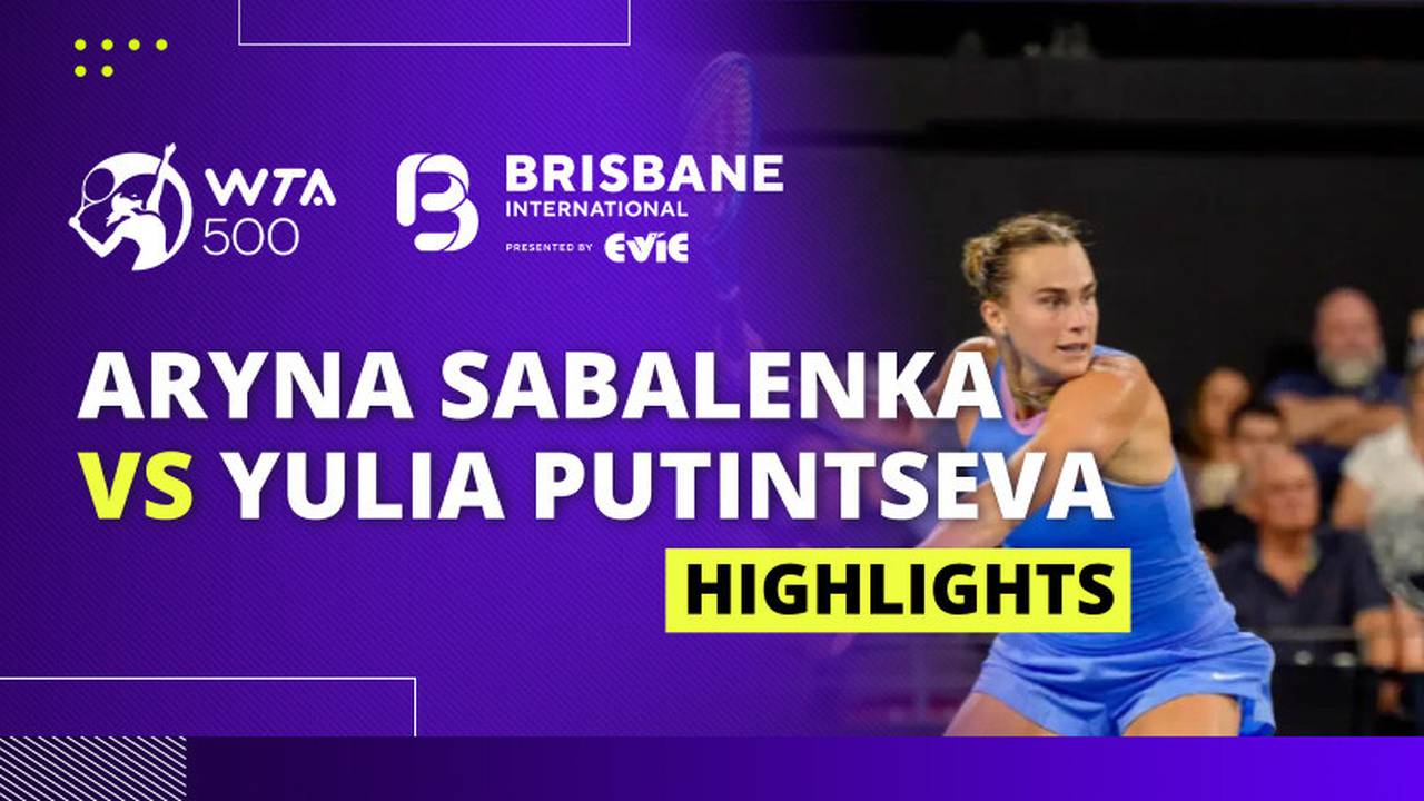 Aryna Sabalenka vs Yulia Putintseva - Highlights | WTA Brisbane