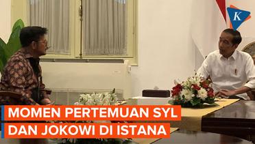 Momen Syahrul Yasin Limpo Temui Presiden Jokowi di Istana