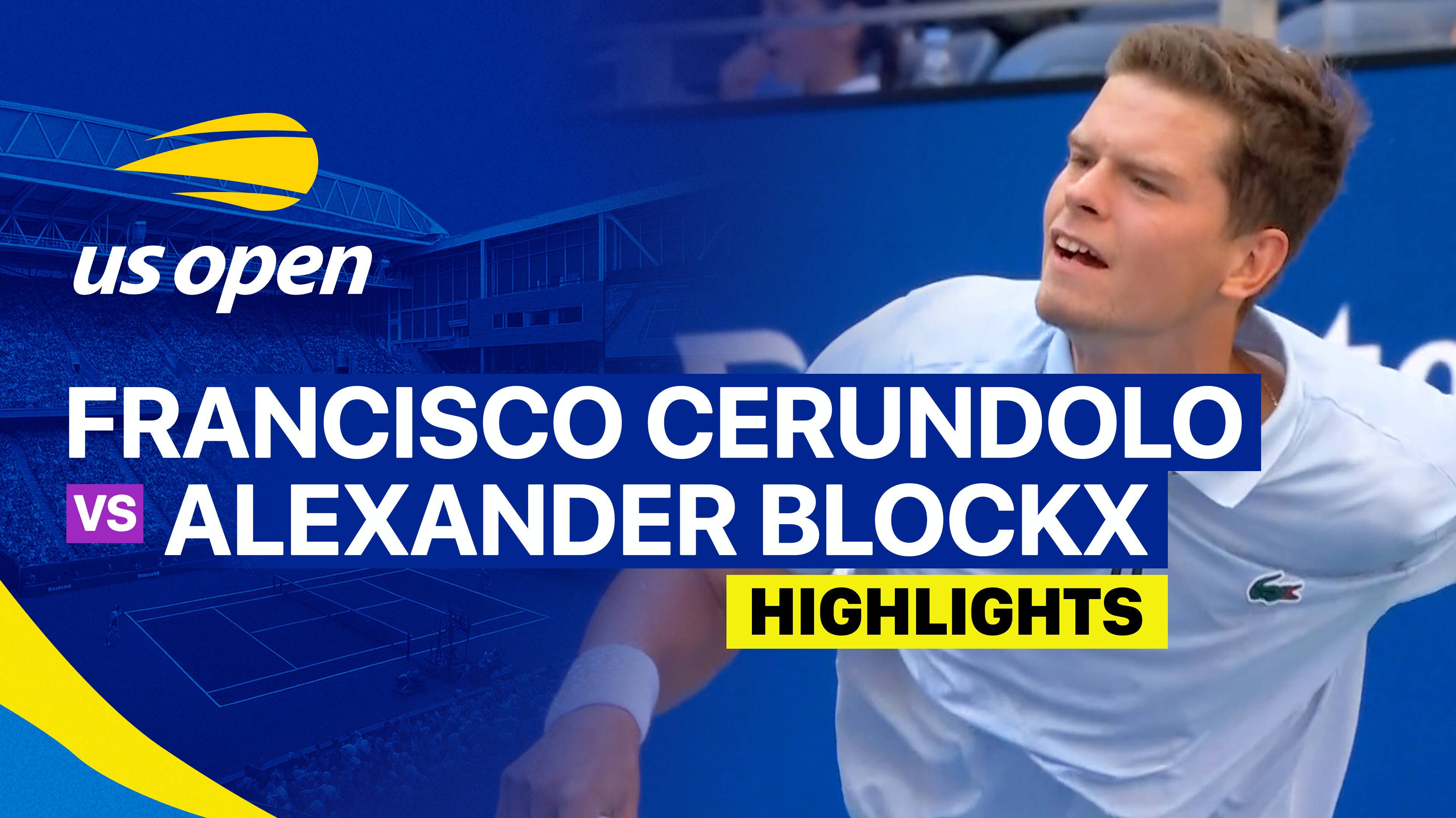 Francisco Cerundolo vs Alexander Blockx - Men's Singles Round of 16 | US Open Tennis Championships 2026