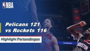 NBA I Cuplikan Hasil Pertandingan :  Pelicans 121 vs Rockets 116