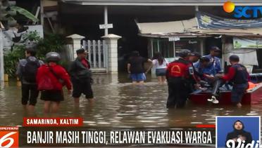Kerja Keras Tim SAR Evakuasi Warga Korban Banjir di Samarinda - Liputan 6 Siang