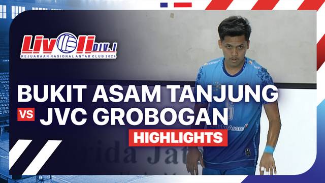 Putra: Bukit Asam Tanjung Enim vs JVC Grobogan - Babak 16 Besar - Highlights | Livoli Divisi 1 2024