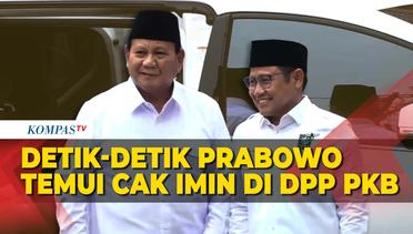Momen Detik-Detik Prabowo Sambangi Cak Imin di DPP PKB Pasca Penetapan KPU