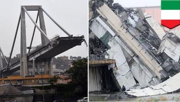 Jembatan rubuh di Italia bunuh banyak orang - TomoNews