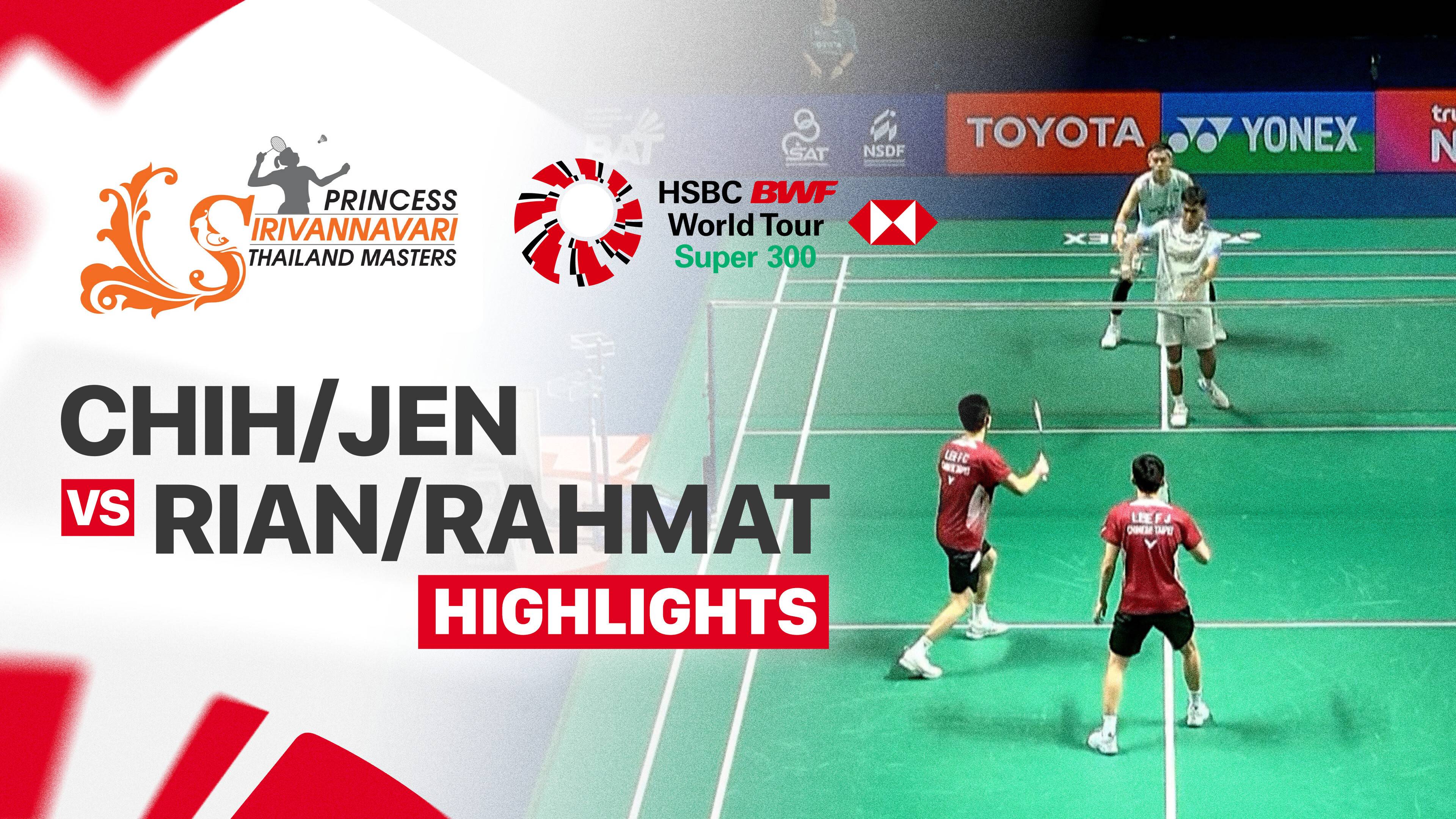 Fang-Chih Lee/Fang-Jen Lee (TPE) vs Muhammad Rian Ardianto/Rahmat Hidayat - Men's Doubles Quarterfinals | PRINCESS SIRIVANNAVARI Thailand Masters 2026