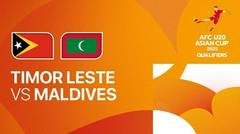 Timor-Leste vs Maldives - AFC U20 Asian Cup Qualifiers