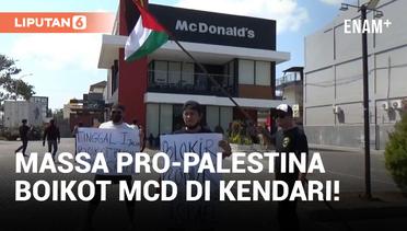 Massa Pro-Palestina di Kendari Geruduk dan Ajak Boikot McDonald's