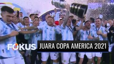 Skor Akhir 1-0, Argentina Berhasil Jadi Juara COPA America 2021! | Fokus