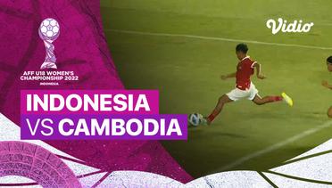 Mini Match - Indonesia vs Cambodia | AFF U-18 Women's Championship 2022