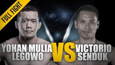 ONE- Full Fight - Yohan Mulia Legowo vs. Victorio Senduk - An Epic Comeback - January 2018
