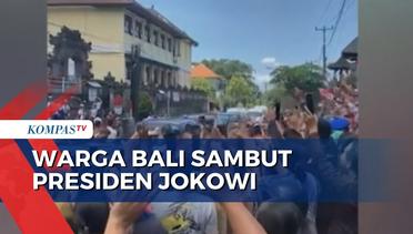 Meriah! Presiden Jokowi Disambut Antusias Warga Bali