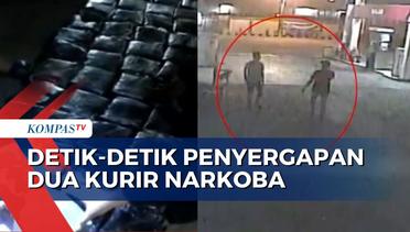Terekam CCTV, Polisi Sergap Dua Kurir Narkoba Bawa 120 Kg Sabu!