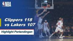NBA | Cuplikan Hasil Pertandingan : Clippers 118 vs Lakers 107