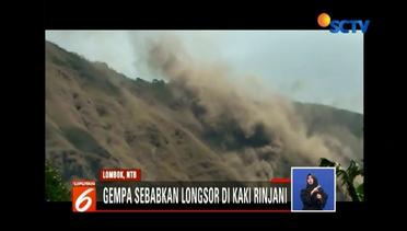 Guncangan Gempa di Lombok Sebabkan Longsor di Kaki Gunung Rinjani  - Liputan6 Siang