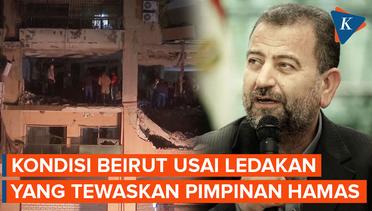 Kondisi Beirut Usai Ledakan yang Tewaskan Pemimpin Hamas Saleh Arouri