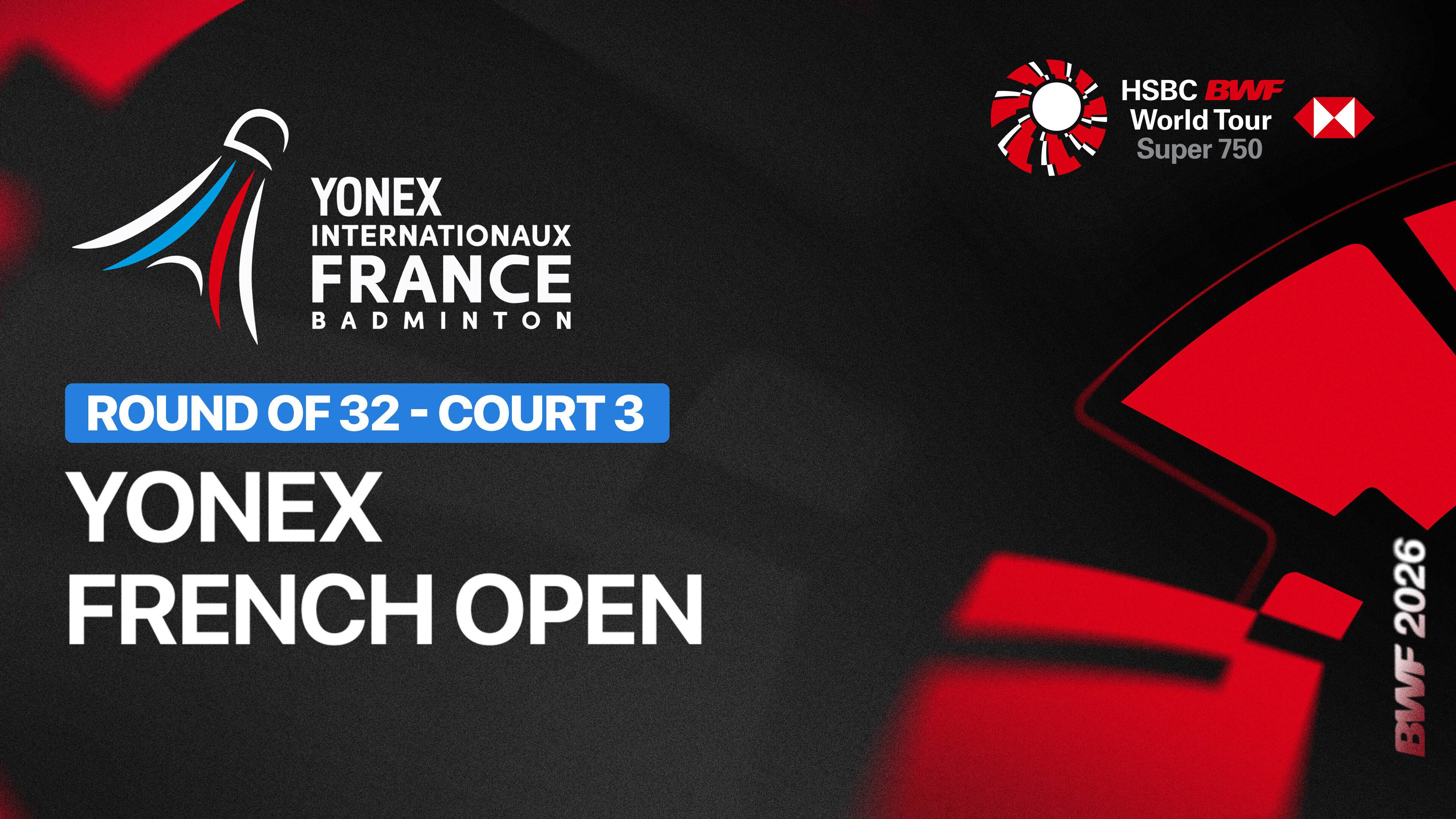 Brian Yang (CAN) vs Lee Cheuk Yiu (HKG) - Men's Singles Round of 32 | YONEX French Open 2026