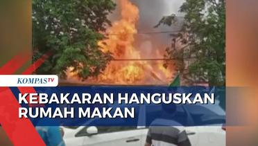 Kebakaran Hanguskan Rumah Makan dan Ruko di Tarakan, Diduga Api Berasal dari Ledakan Tabung Gas