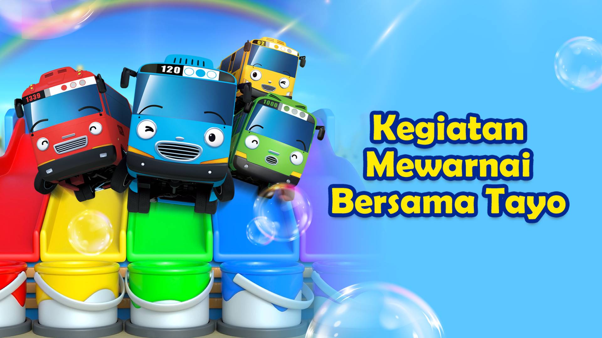 Kegiatan Mewarnai Bersama Tayo