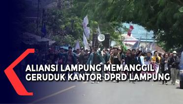 Aliansi Lampung Memanggil Geruduk Kantor DPRD Lampung