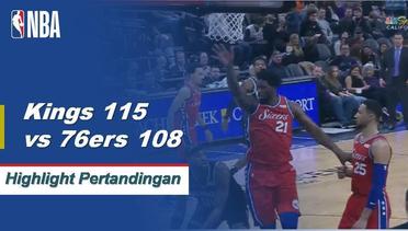 NBA I Cuplikan Pertandingan : Kings 115 vs Sixers 108