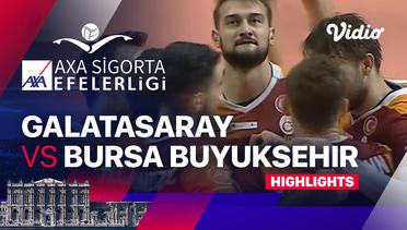 Galatasaray HDI Sigorta vs Bursa Buyuksehir Belediye Spor - Highlights | Men's Turkish Volleyball League 2023/24