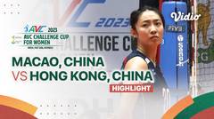 Highlights | Macao, China vs Hong Kong, China | AVC Challenge Cup for Women 2023