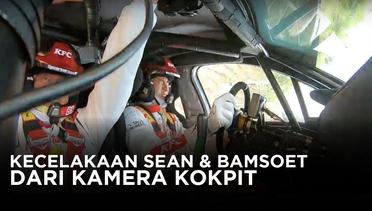 Detik Detik Video Kecelakaan Sean Gelael dan Bamsoet dari Kokpit Mobil di Rally Meikarta