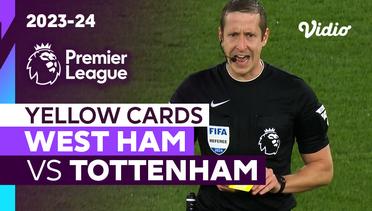 Kartu Kuning | West Ham vs Tottenham | Premier League 2023/24