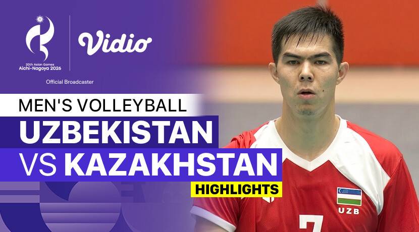 Uzbekistan vs Kazakhstan - Men's Volleyball Pool A | 20th Asian Games Aichi-Nagoya 2026