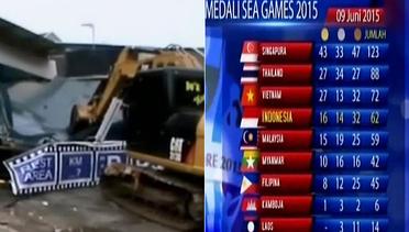 Pembongkaran Kios PKL Liar di Bekasi Hingga Perolehan Medali Sementara Sea Games