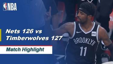 NBA I Cuplikan Pertandingan : Nets 126 vs Timberwolves 127