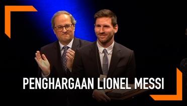 Lionel Messi Raih Penghargaan Tertinggi Dari Pemerintah Catalonia