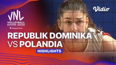 Republik Dominika vs Polandia - Highlights | Women's Volleyball Nations League 2024