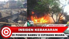 Kebakaran Dahsyat Hanguskan 42 Rumah Warga di Pondok Bambu
