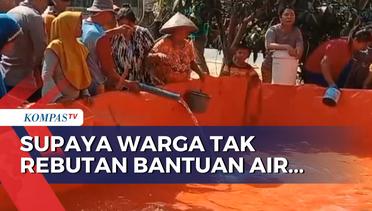 Cegah Rebutan Bantuan Air Bersih, Polsek Grobogan Bangun Bak Penampungan untuk Distribusi!