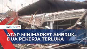 Diduga Tak Kuat Menahan Beban Pekerja, Atap Minimarket di Malang Ambruk!