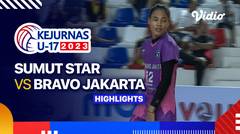 Putri: Sumut Star vs Bravo Jakarta - Highlights | Kejurnas Bola Voli Antarklub U-17 2023
