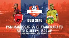 LAGA SERU SARA GENGSI Shopee Liga 1 PSM Makassar vs Bhayangkara FC Hanya di Indosiar - 13 Juli 2019