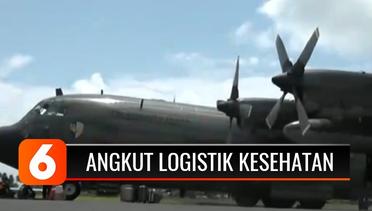 TNI AU Gunakan Pesawat Hercules Angkut Logistik Kesehatan ke Tiongkok
