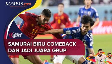 Hasil Jepang Vs Spanyol 2-1, Samurai Biru Comeback, Jerman Angkat Koper