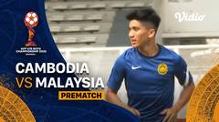 Jelang Kick Off Pertandingan - Cambodia vs Malaysia