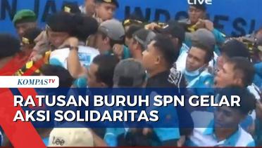Ratusan Buruh Geruduk Pabrik Garmen, Buntut Kasus 2 Anggota SPN yang di-PHK Sepihak!